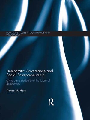 cover image of Democratic Governance and Social Entrepreneurship